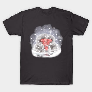 Snow monkey family T-Shirt